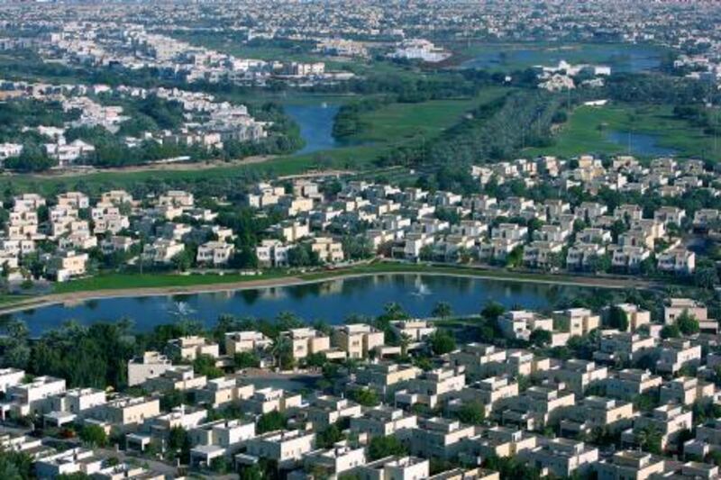 
DUBAI, UNITED ARAB EMIRATES, Feb 22: View of the villas in the Springs and Meadows in Dubai. (Pawan Singh / The National) For Stock.