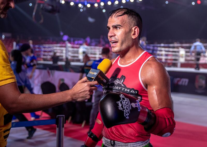 Ilyass Habibali talks after his victory.