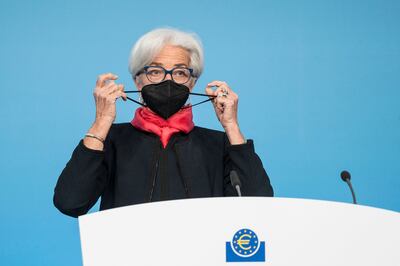Christine Lagarde, president of the European Central Bank. AFP