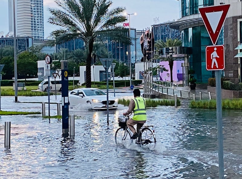 Severe overnight rain hit most of Dubai. Photo: Paul Radley / The National