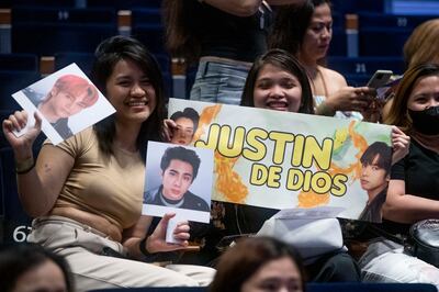 Fans at the SB19 concert in Dubai last year. Ruel Pableo for The National