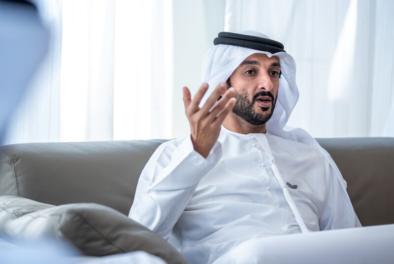 Abdulla bin Touq Al Marri, UAE Minister of Economy, has called for more economic growth. Victor Besa / The National