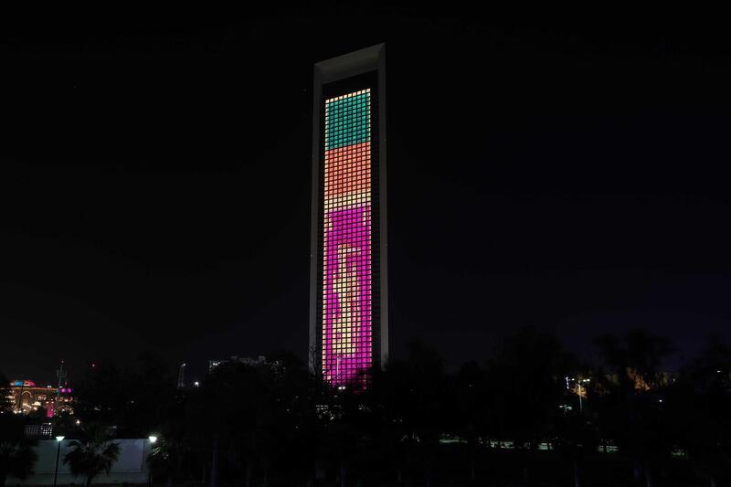 Adnoc HQ lights up with the Sri Lankan flag in a show of solidarity following bombing attacks that left hundreds dead.
