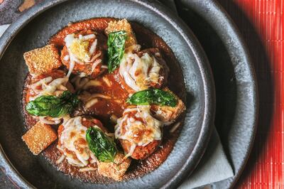 Wagyu meatballs at Hell's Kitchen 