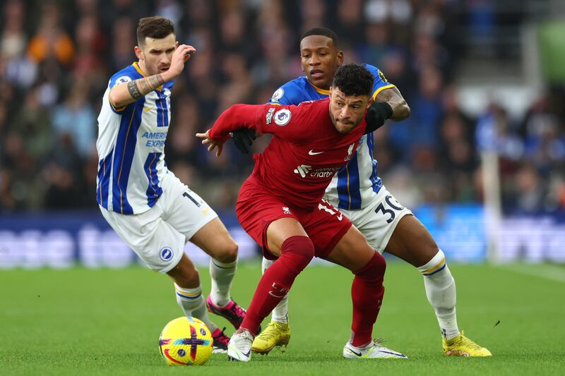 Pascal Gross 7 - Kept Andy Robertson quiet on his flank while producing a number of impressive passes to help progress the ball into dangerous areas.  Getty
