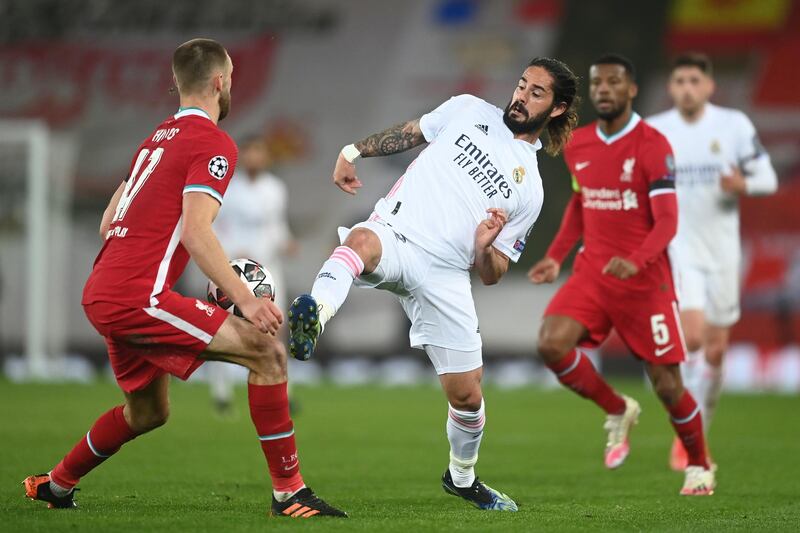 Isco - 6. Sent on for Asensio with eight minutes left. He reinforced the defence and helped see out the closing minutes. Getty Images