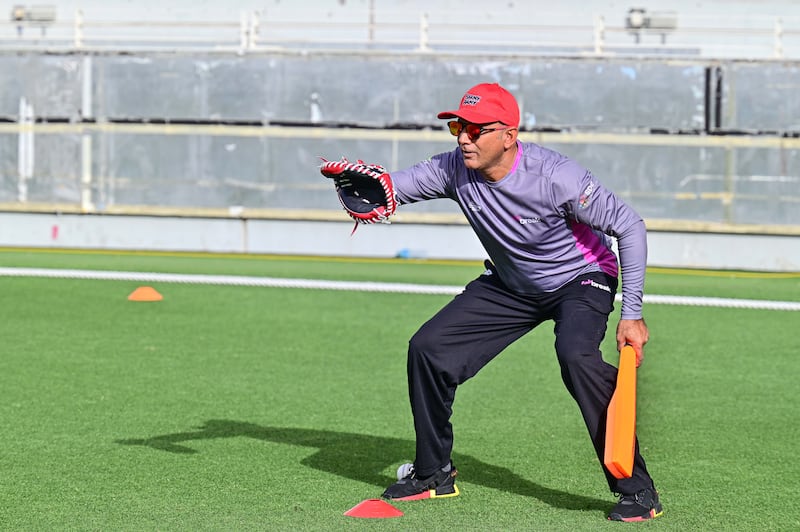 UAE coach Najeeb Amar is part of the backroom staff for Barmy Army at the FairBreak Invitational. Photo: FairBreak Global