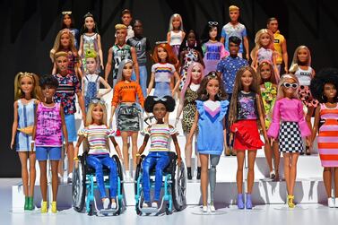 The Barbie Fashionistas line becomes more diverse and inclusive than ever. The 2019 collection features a doll in a wheelchair, prosthetic limbs, new body types and various hair textures. AP