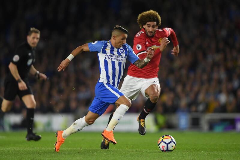 Right midfield: Anthony Knockaert (Brighton) – The best player in last season’s Championship delivered his finest Premier League performance to keep Brighton up.  Mike Hewitt / Getty Images