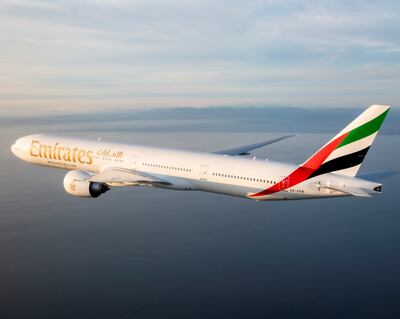 Emirates will operate its Boeing 777-300ER on routes between Dubai and Tel Aviv, launching on June 23. Photo: Emirates