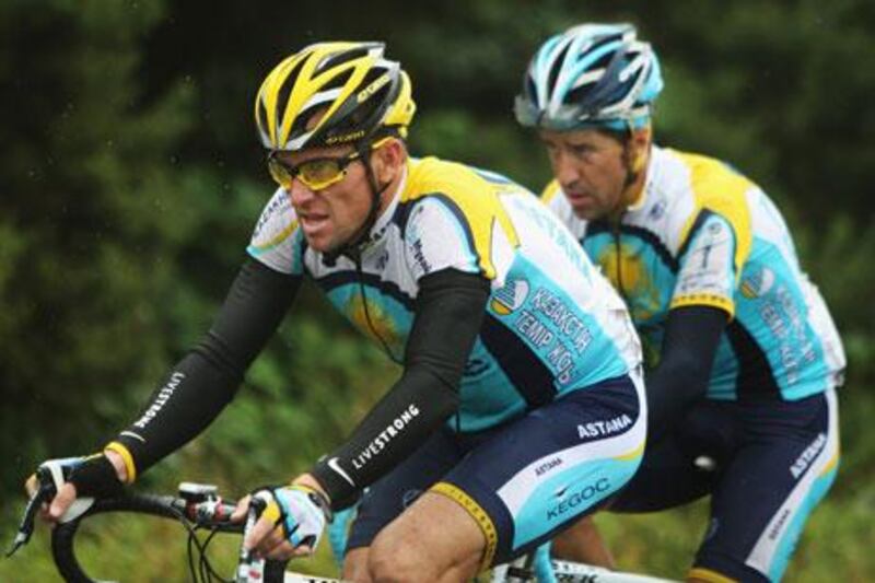 Lance Armstrong admitted to using performance-enhancers during his cycling career. Bryn Lennon / Getty Images