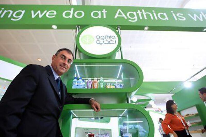 Ilias Assimakopoulos, the chief executive of Agthia, at Abu Dhabi National Exhibition Centre. Ravindranath K / The National