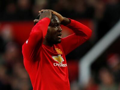 Soccer Football - Premier League - Manchester United vs Burnley - Old Trafford, Manchester, Britain - December 26, 2017   Manchester United's Romelu Lukaku reacts       Action Images via Reuters/Lee Smith    EDITORIAL USE ONLY. No use with unauthorized audio, video, data, fixture lists, club/league logos or "live" services. Online in-match use limited to 75 images, no video emulation. No use in betting, games or single club/league/player publications.  Please contact your account representative for further details.