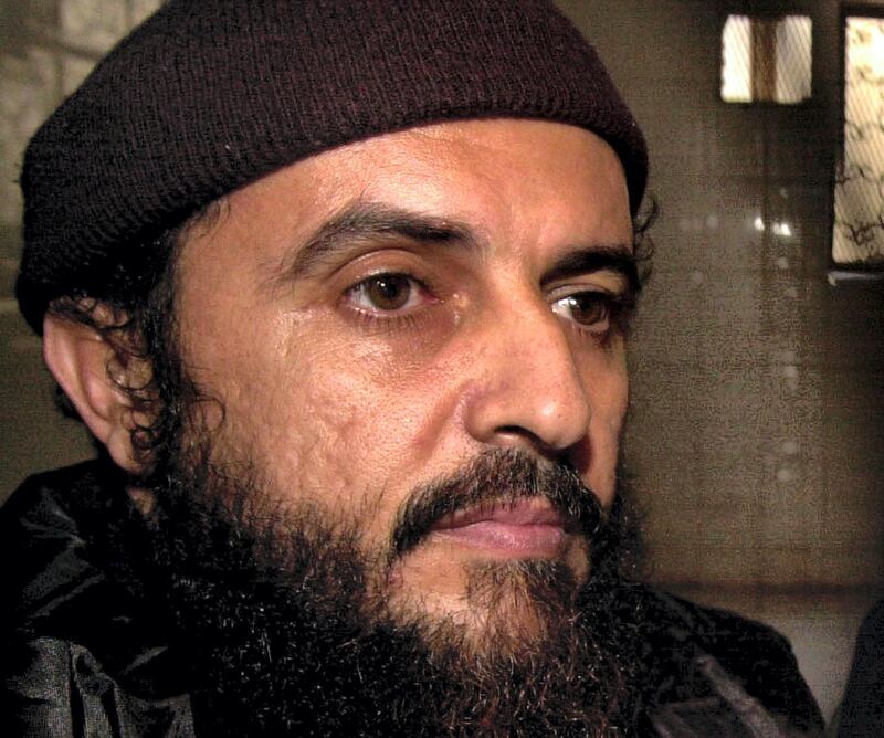 (FILES) In this undated file photo Yemeni Jamal al-Badawi is shown attending his trial in court October 18, 2007.  US President Donald Trump confirmed January 6, 2019 that the US military has killed one of the architects of the 2000 bombing of the USS Cole that left 17 American servicemen dead. The military said Friday that Al-Qaeda operative Jamal al-Badawi was believed to have been killed in a precision strike in Yemen."Our GREAT MILITARY has delivered justice for the heroes lost and wounded in the cowardly attack on the USS Cole," Trump tweeted. "We have just killed the leader of that attack, Jamal al-Badawi." / AFP / KHALED FAZAA
