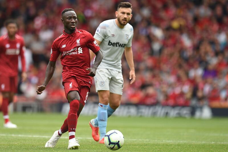 Naby Keita - Liverpool. Regarded as the club's answer to now-retired Steven Gerrard, Keita had fans purring during his first start in the 4-0 win over West Ham.  The £50m signing  looked totally at home in Jurgen Klopp's side, doing the dirty work as well as playing a part in the action further up the field. On this form, Liverpool look set for a title challenge.  AFP