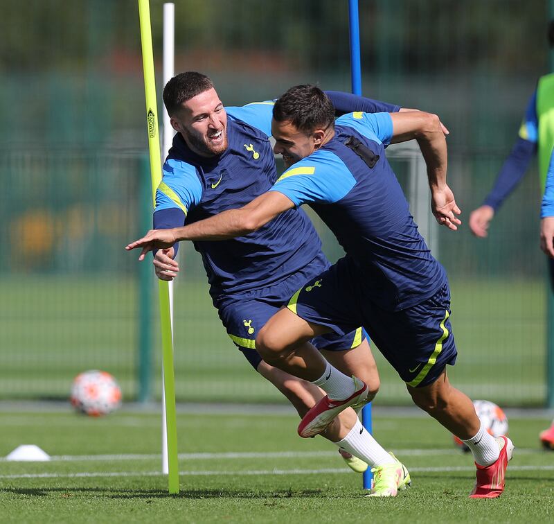 Matt Doherty and Sergio Reguilon in action. Getty