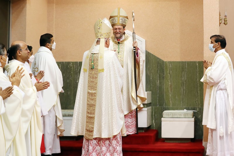 In his inaugural speech, Bishop Martinelli said it was an unexpected appointment and he looked forward to serving the people in this vicariate.