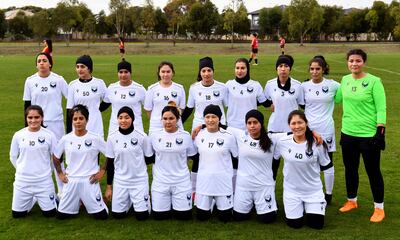 Members of the Melbourne Victory Afghan Women’s Team. AFP
