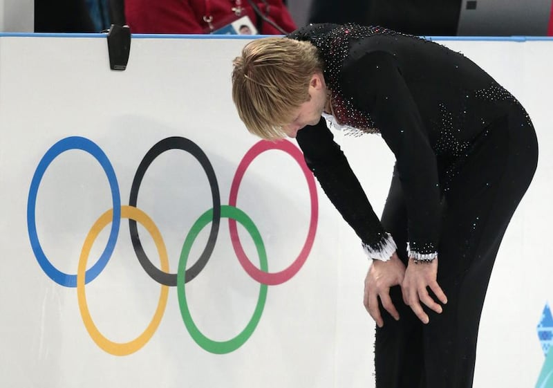 Evgeni Plushenko of Russia. AP Photo