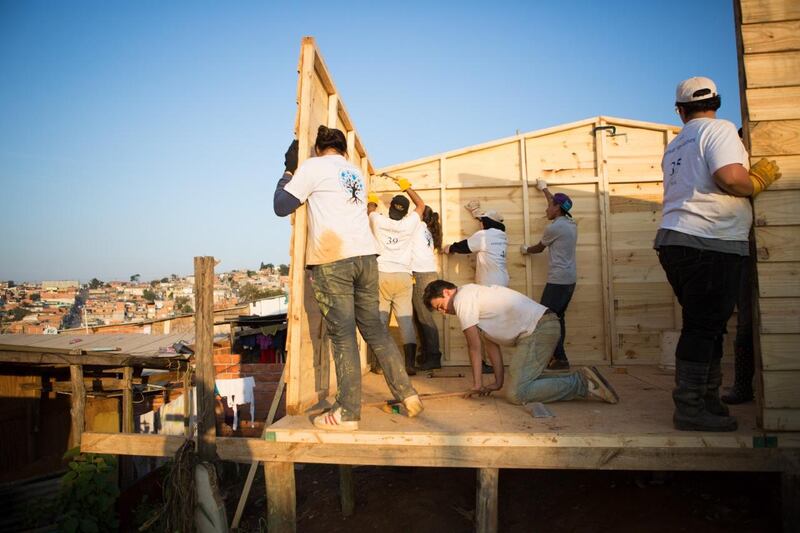 Handout images for Nadeem Hanif story on a group of volunteers from the UAE who went to a favela in Sao Paulo to help build new houses for local families, it's a project run by Monyati Initiatives, a not-for-profit social development organisation that is based in the UAE.(Photo courtesy-Amelia Johnson) *** Local Caption ***  0E1A3810.jpeg