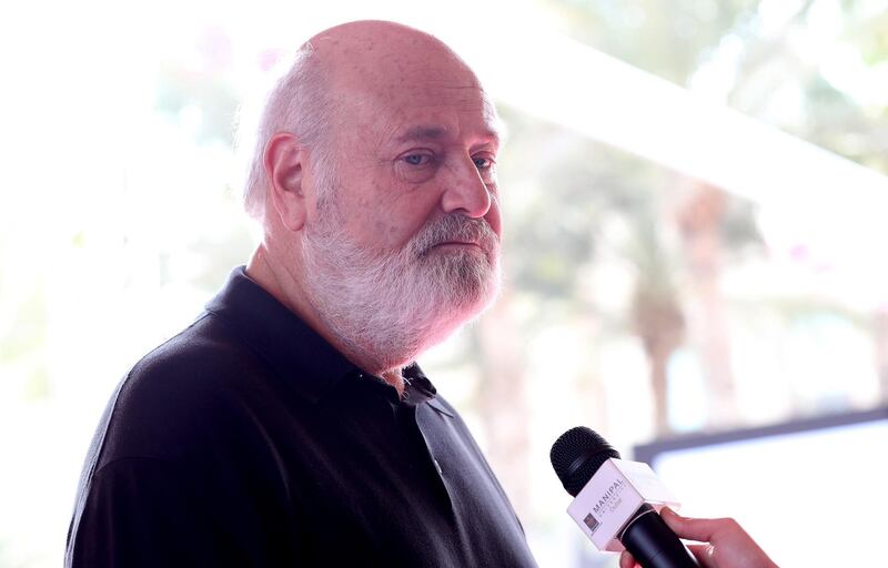 DUBAI, UNITED ARAB EMIRATES - DECEMBER 09:  Director Rob Reiner attends the "Shock and Awe" red carpet on day four of the 14th annual Dubai International Film Festival held at the Madinat Jumeriah Complex on December 9, 2017 in Dubai, United Arab Emirates.  (Photo by Vittorio Zunino Celotto/Getty Images for DIFF)