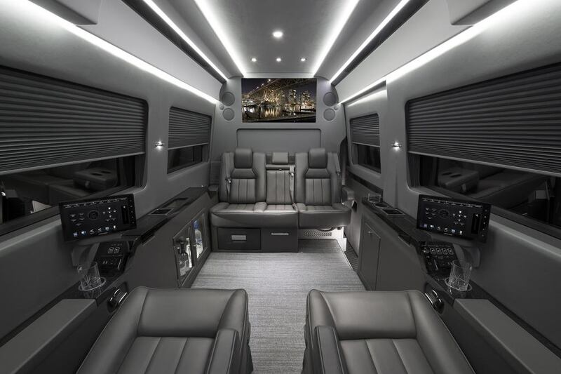 Philip Daskal of Inkas, a Toronto-based firm, refitted a Sprinter for three-quarters of a million dollars for a celebrity businessman in the Philippines. Courtesy Becker Automotive Design