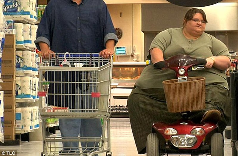Melissa, right, who weights 673 pounds is featured on the TLC show My 600 Pound Life. Courtesy TLC