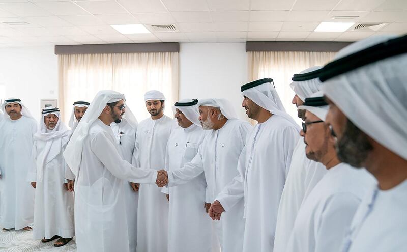 Sheikh Hamdan bin Zayed Al Nahyan, Ruler's Representative in Al Dhafra Region, continued inspecting several cities of Al Dhafra Region, by visiting Dalma Island.
During his visit, Sheikh Hamdan inspected the progress of several residential and services facilities and projects, due to their key role in facilitating the island’s economic and social growth. WAM