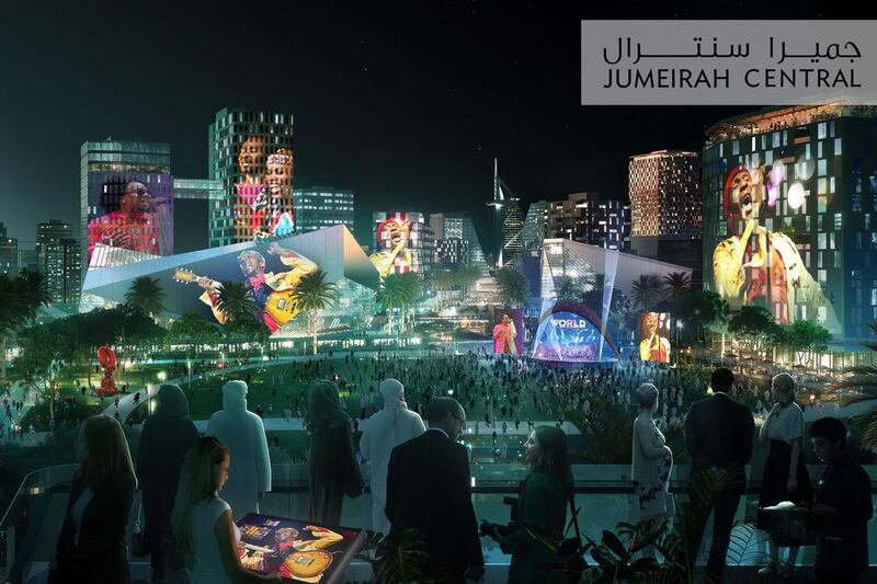 The Jumeirah Central project will contain 47 million square feet of gross floor area along Sheikh Zayed Road. WAM