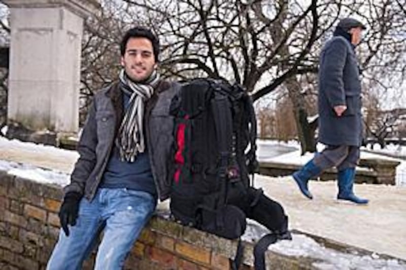 Omar Fikree, a 25-year-old Emirati who had been living in London, is leaving his normal, everyday life behind to begin his worldwide backpacking adventure.