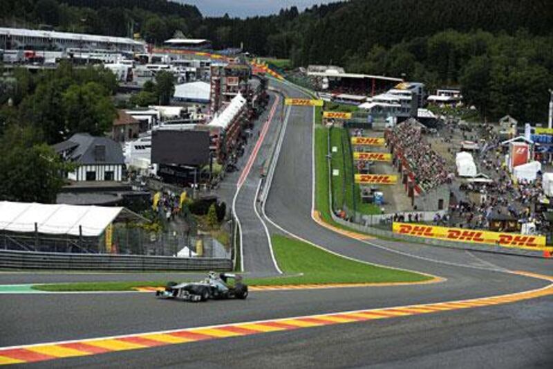 'Your heart beats faster,' says Pierre-Alain Thibault, a former driver now general manager at Spa-Francorchamps, describing what a driver feels as he goes through the Eau Rouge. 'It is incredible.'
