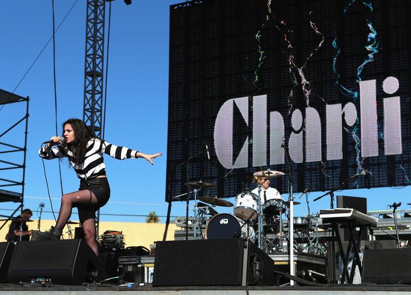The 21-year-old singer Charli XCX performs at the Life Is Beautiful Festival last month in Las Vegas, Nevada. FilmMagic

