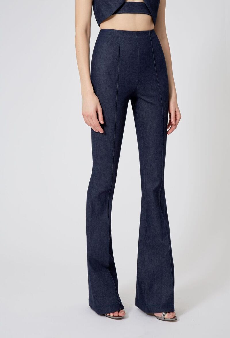 <p>Gavali trousers by AQAQ for Dh500 offer a new twist on denim