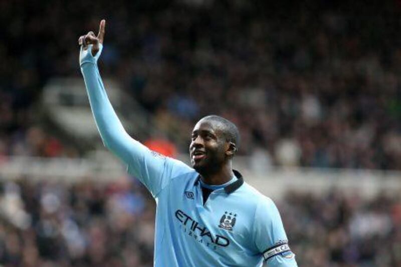 Manchester City's captain Yaya Toure returns to a Manchester City side that will need a late-season push to defend their title and keep pace with Manchester United. Julian Finney / Getty Images