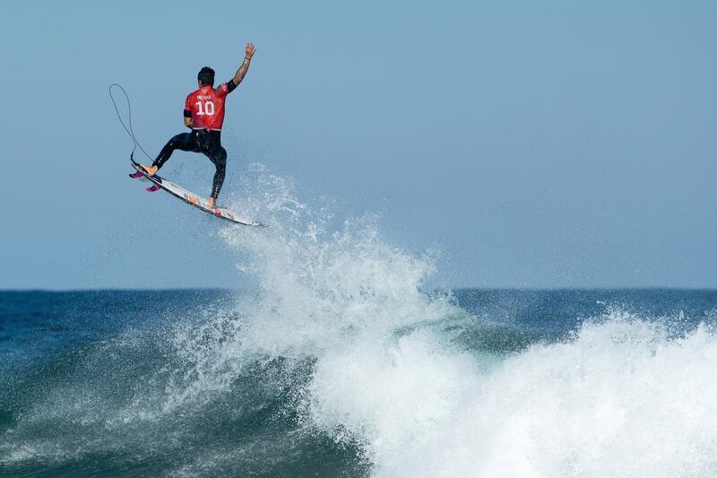 Brazil's Gabriel Medin during the Rip Curl Narrabeen Classic at Narrabeen Beach in Sydney, Australia, on Monday, April 19. Getty