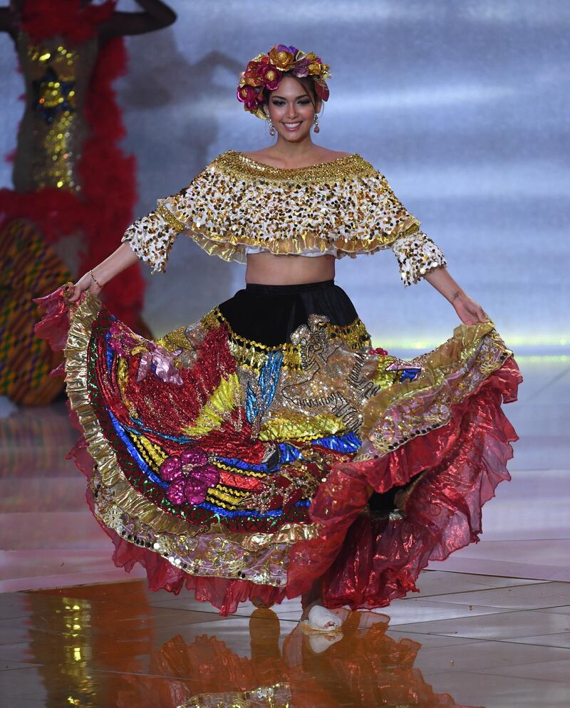 Miss Colombia Sara Franco performs during the Miss World 2019 final.  EPA