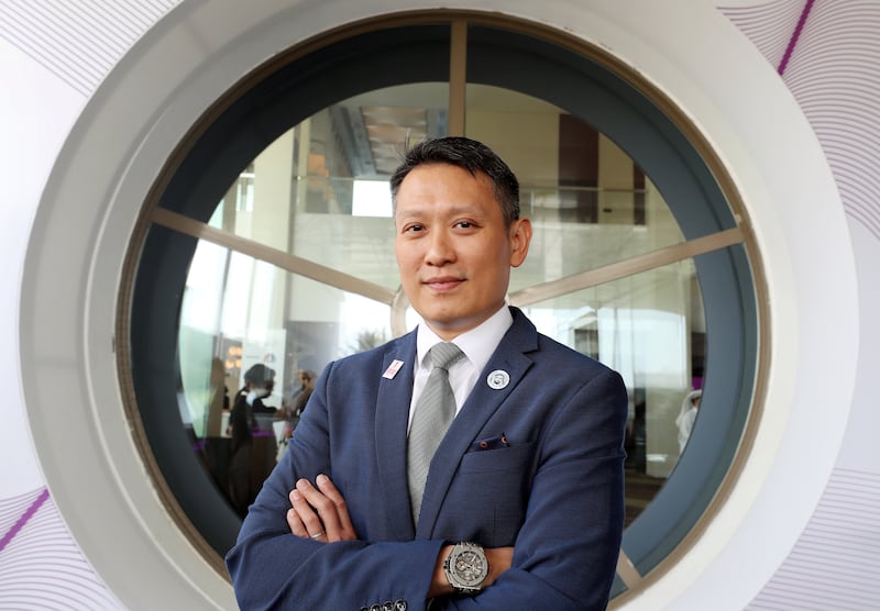 Abu Dhabi, United Arab Emirates - September 17, 2018: Richard Teng, CEO ADGM Financial Services Regulatory Authority. FinTech Abu Dhabi 2018, one of the leading FinTech and financial events in the MENA region. Monday, September 17th, 2018 at Fairmont Bab Al Bahr, Abu Dhabi. Chris Whiteoak / The National