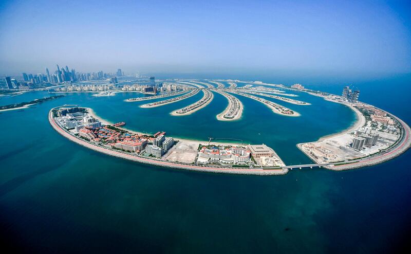 The  Palm Jumeirah archipelago off Dubai.