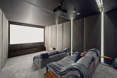 The cinema with a fully stocked snack room. Photo: Prime by Betterhomes