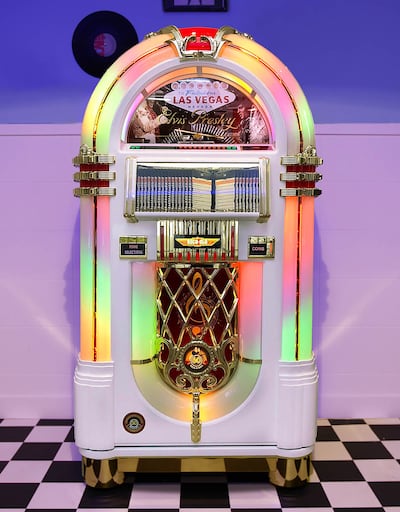 A jukebox manufactured by Rock-Ola, a family-run company based in the US. Photo: Rock-Ola