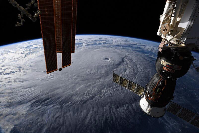 An image taken by an Expedition 56 crew member from the International Space Station shows Hurricane Lane in the Central Pacific Ocean, near Hawaii. EPA