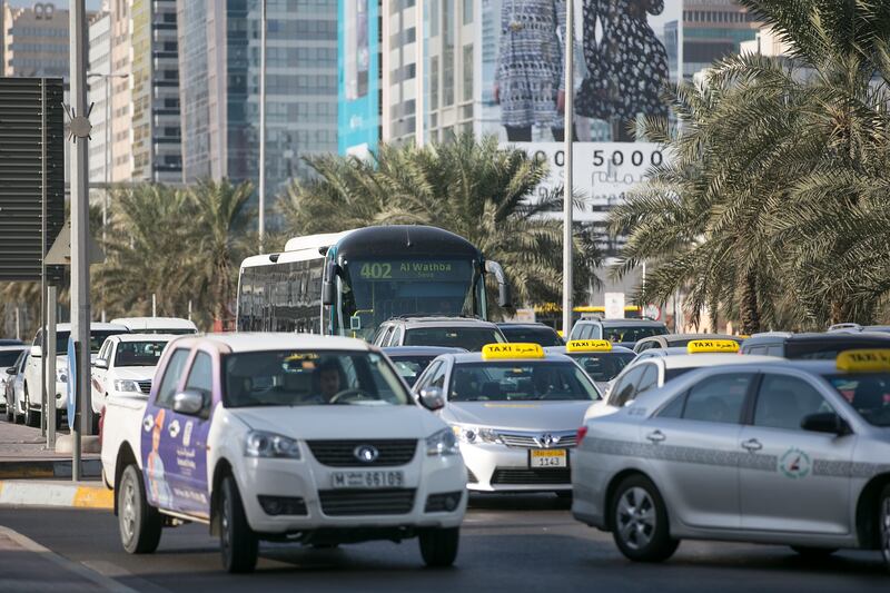 Abu Dhabi, United Arab Emirates. November 26, 2014///Abu Dhabi traffic stock images. Abu Dhabi, United Arab Emirates. Mona Al Marzooqi/ The National Section: National 