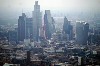 The City of London skyline. Inward FDI position figures mean foreign investors own more than a £2 trillion of UK assets. PA