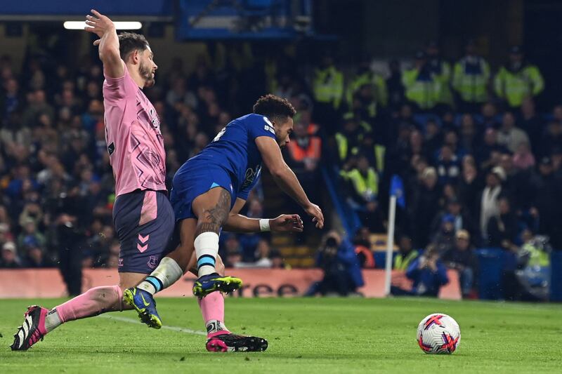 Reece James - 8. Caused Godfrey problems with his crosses in the first half. Won the penalty which helped Chelsea regain the lead in the second half. AFP