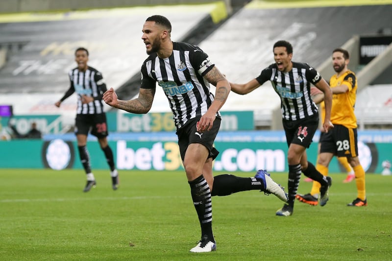 Jamaal Lascelles - 8, Was reliable in his defensive work and showed the cutting edge in front of goal that Newcastle’s attackers had failed to provide. Getty