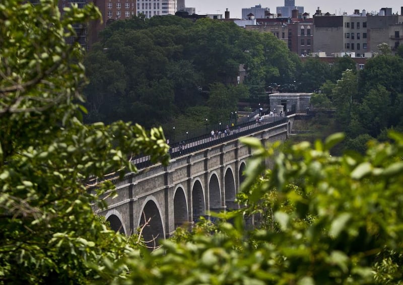 The newly reopened High Bridge and Highbridge Park in New York. Bebeto Matthews / AP Photo