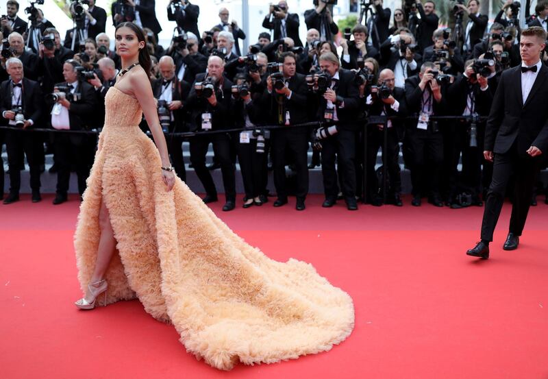 Sara Sampaio in Georges Hobeika. Photo: Getty