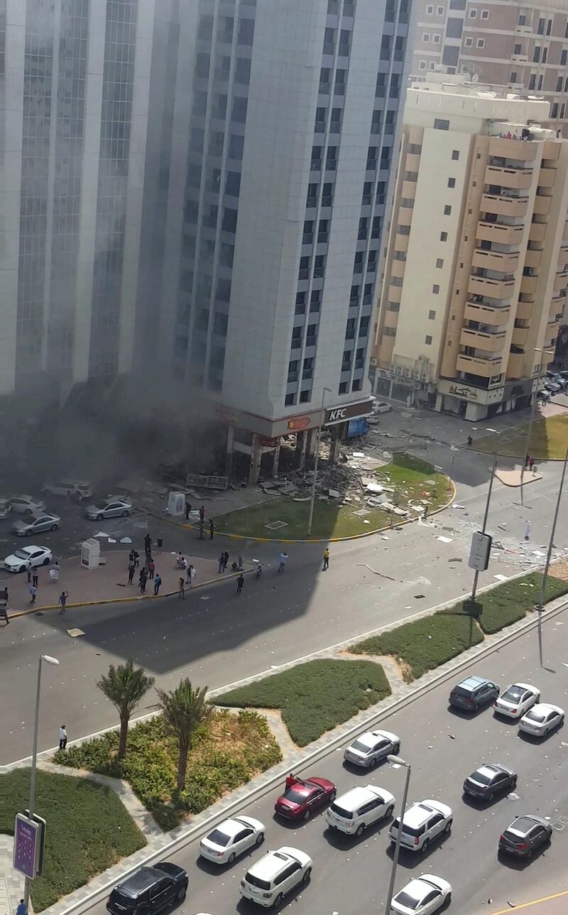 Abu Dhabi Police said a number of people were taken to hospital with 'minor and moderate injuries'.