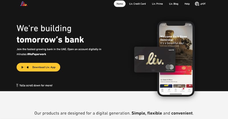 Liv is a digital banking product.