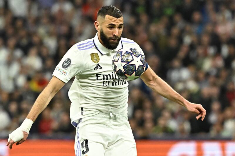 Real forward Karim Benzema on the attack. AFP